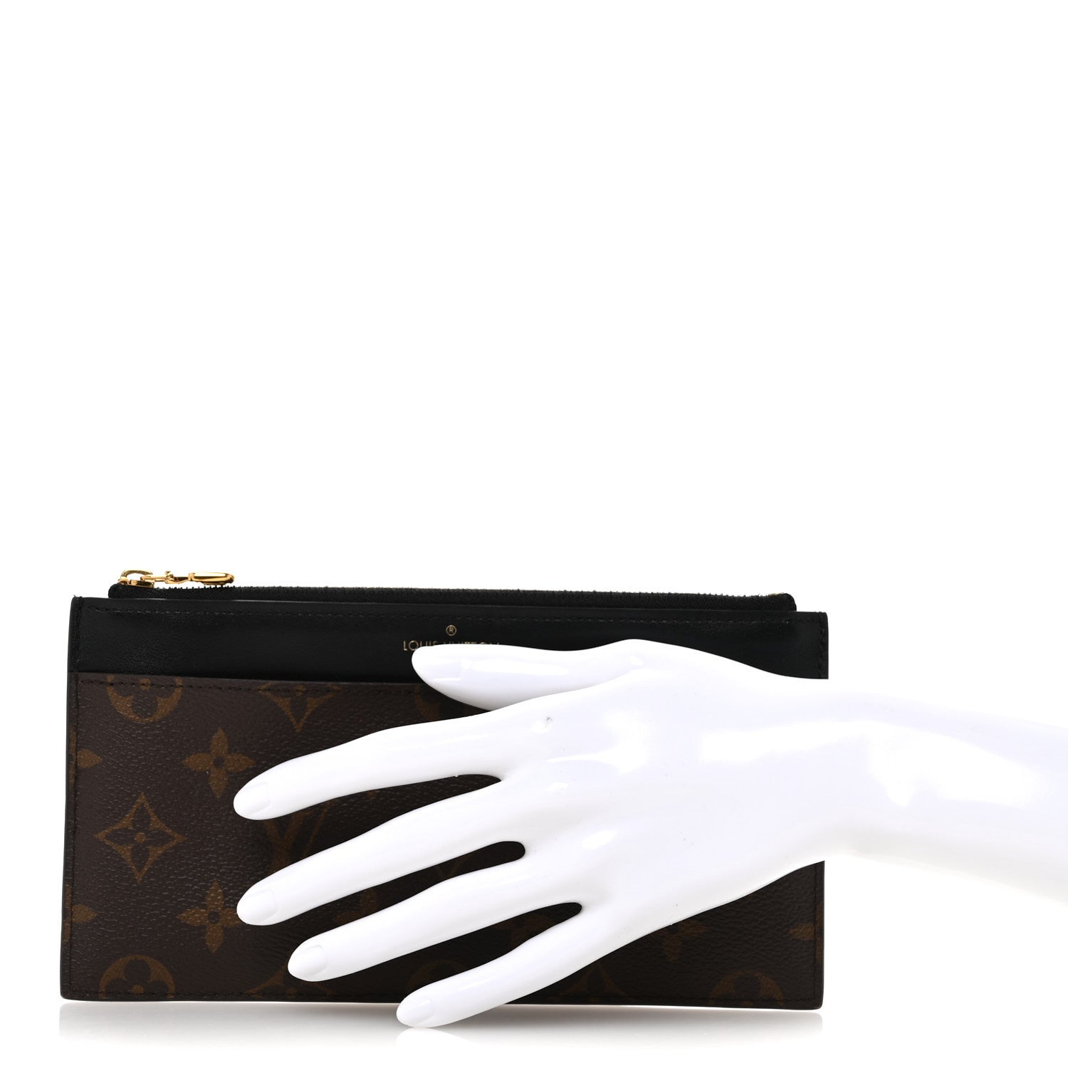 Louis Vuitton Monogram Slim Purse Black 2 of 11