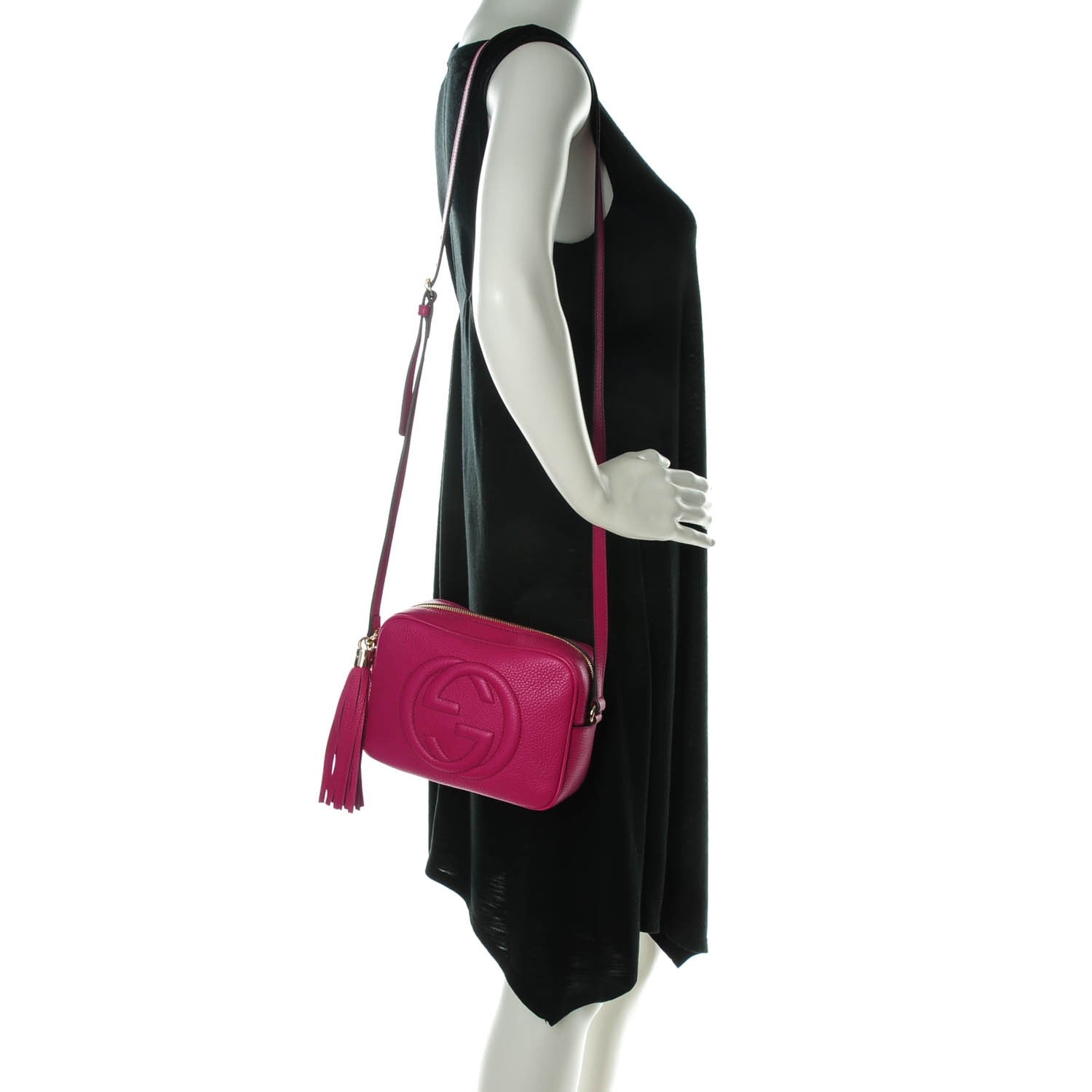 Gucci Cellarius Calfskin Small Soho Disco Bag Bright Bouganville 2 of 7