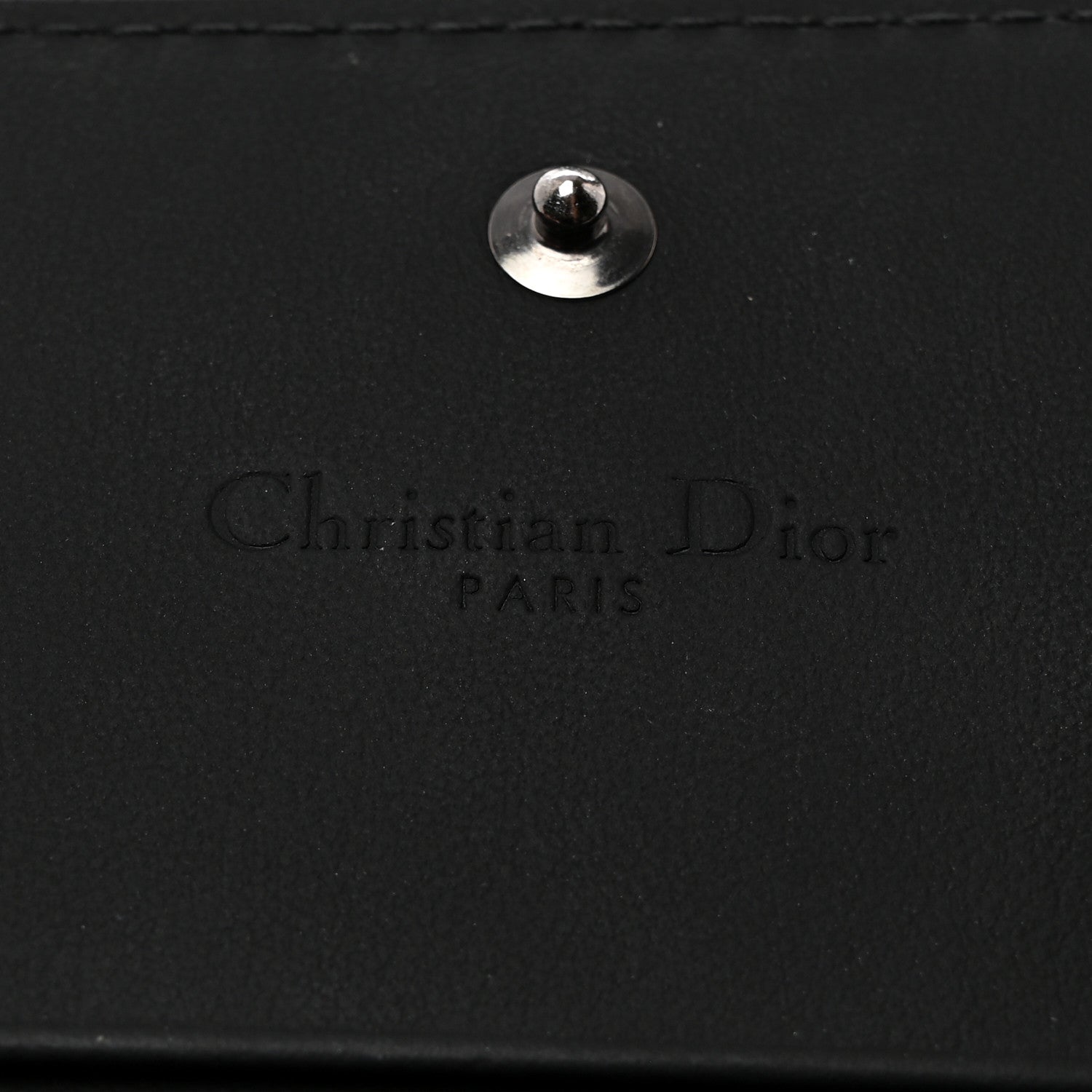 Christian Dior Ultra Matte Calfskin Small Lady Dior Flap Card Holder Black 6 of 8