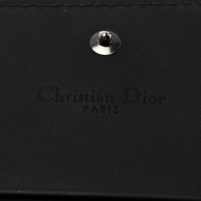 Christian Dior Ultra Matte Calfskin Small Lady Dior Flap Card Holder Black 6 of 8