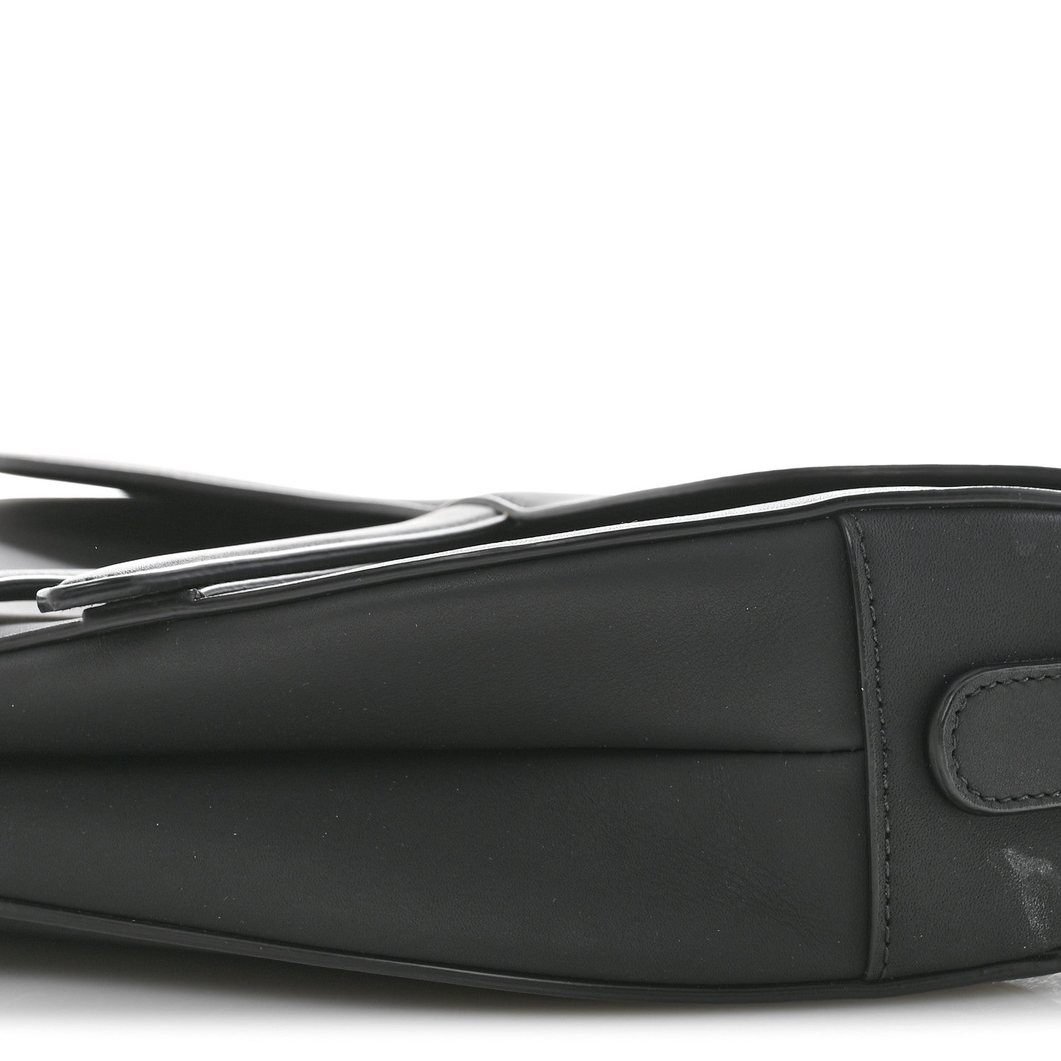 Christian Dior Ultra Matte Calfskin Saddle Bag With Strap Black 10 of 11