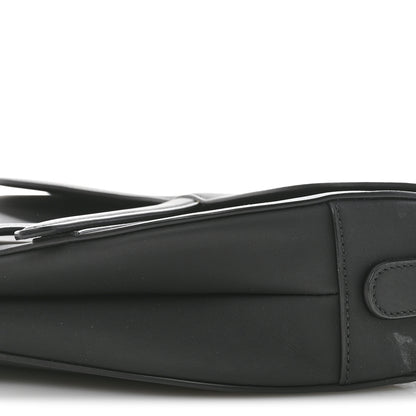 Christian Dior Ultra Matte Calfskin Saddle Bag With Strap Black 10 of 11