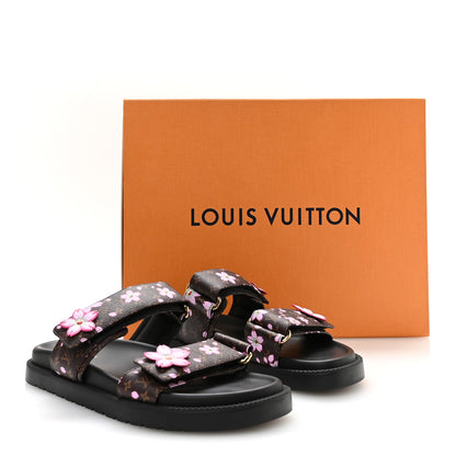 Louis Vuitton LV X TM Monogram LV Sunset Flat Comfort Mule 38 Sakura Brown 9 of 9