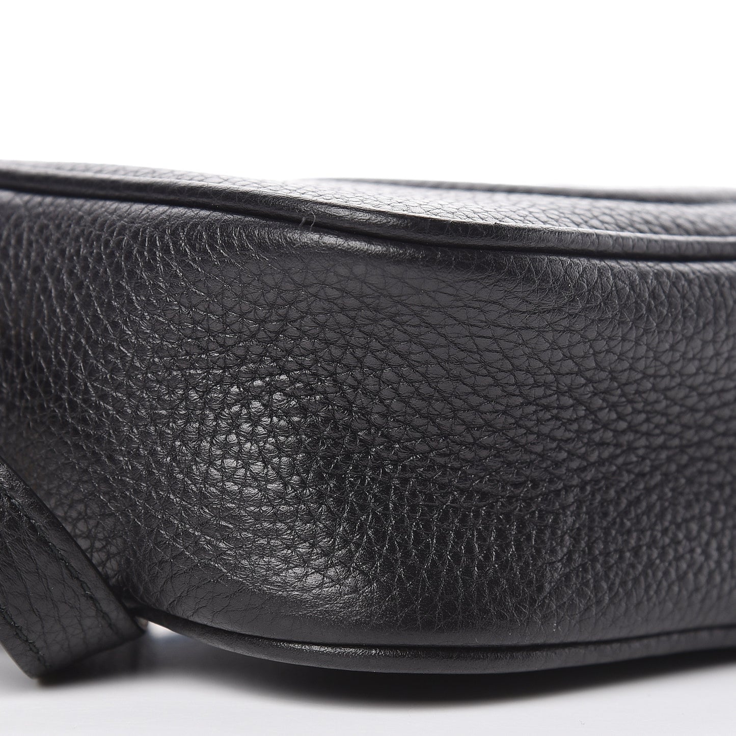 Pebbled Calfskin Mini Soho Disco Bag Black