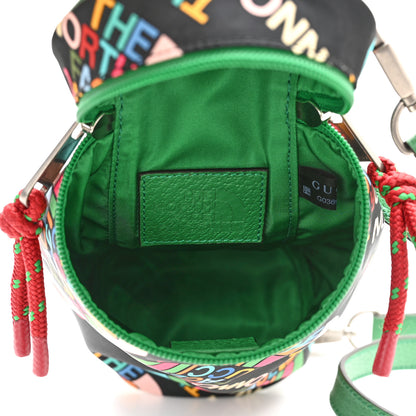 Gucci X THE NORTH FACE Econyl Nylon Barrel Shoulder Bag Black Multicolor 5 of 11