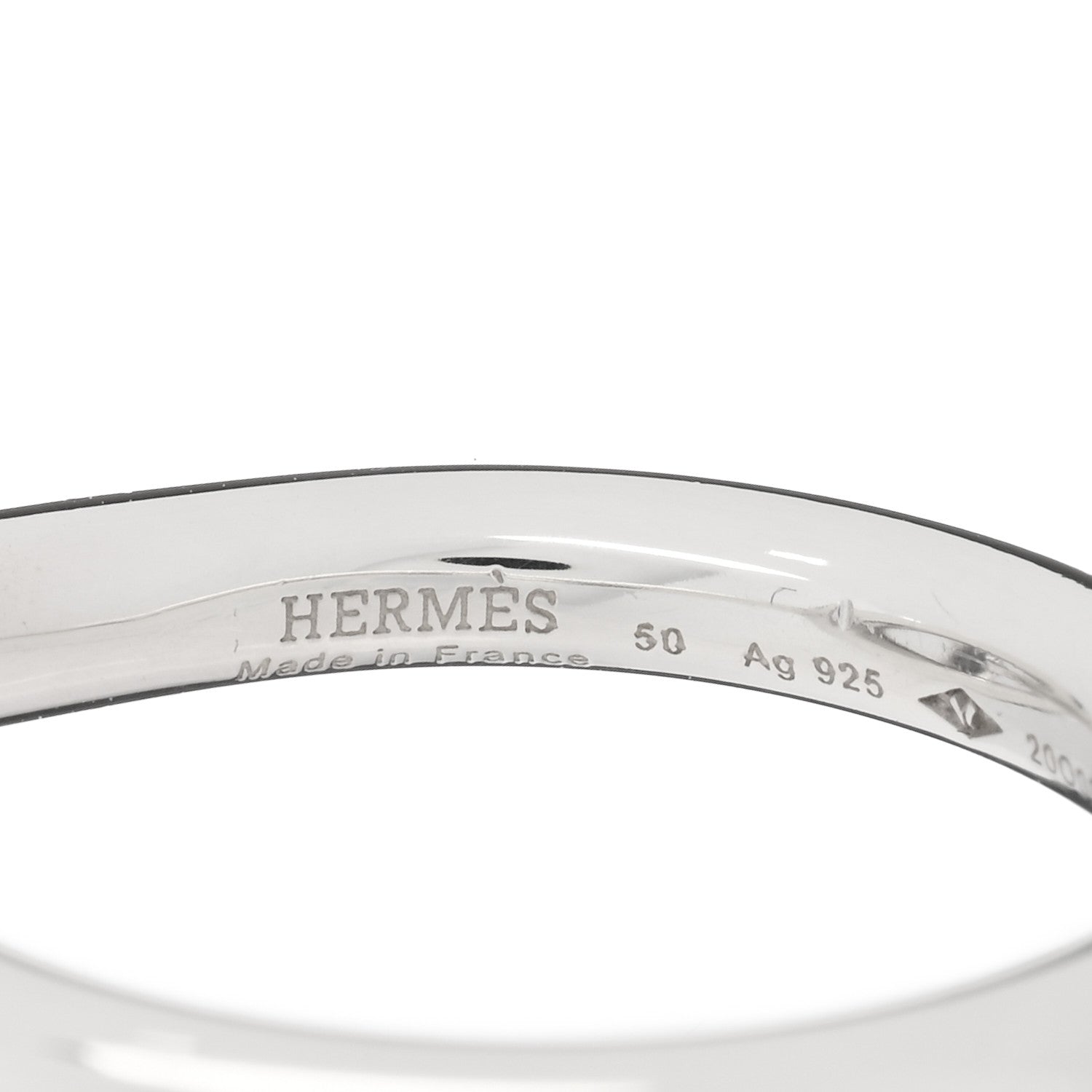 Hermes Sterling Silver GM Echappee Ring 50 5.25 4 of 5