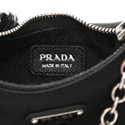 Prada Tessuto Nylon Mini Re-Edition 2000 Shoulder Bag Black 6 of 9