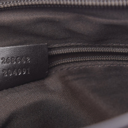 Gucci Calfskin Horsebit Embossed Abbey Messenger Dark Brown 7 of 10