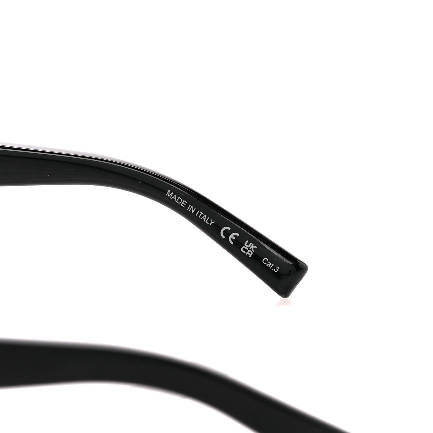 Saint Laurent Acetate Ultra Cat Eye Sunglasses SL 593 Black 7 of 9