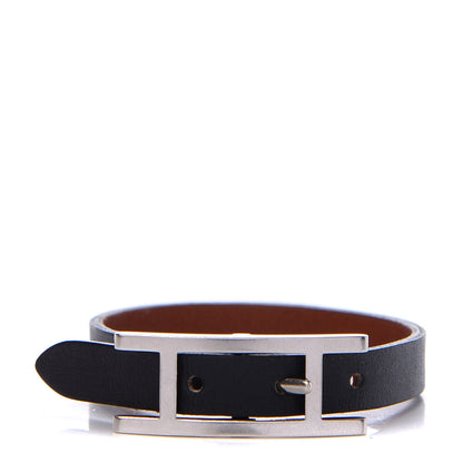 Hermes Swift Behapi Simple Tour Bracelet L Black Gold 1 of 6
