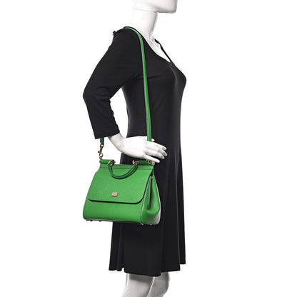 Dolce & Gabbana Dauphine Medium Miss Sicily Satchel Verde Chiaro 2 of 9