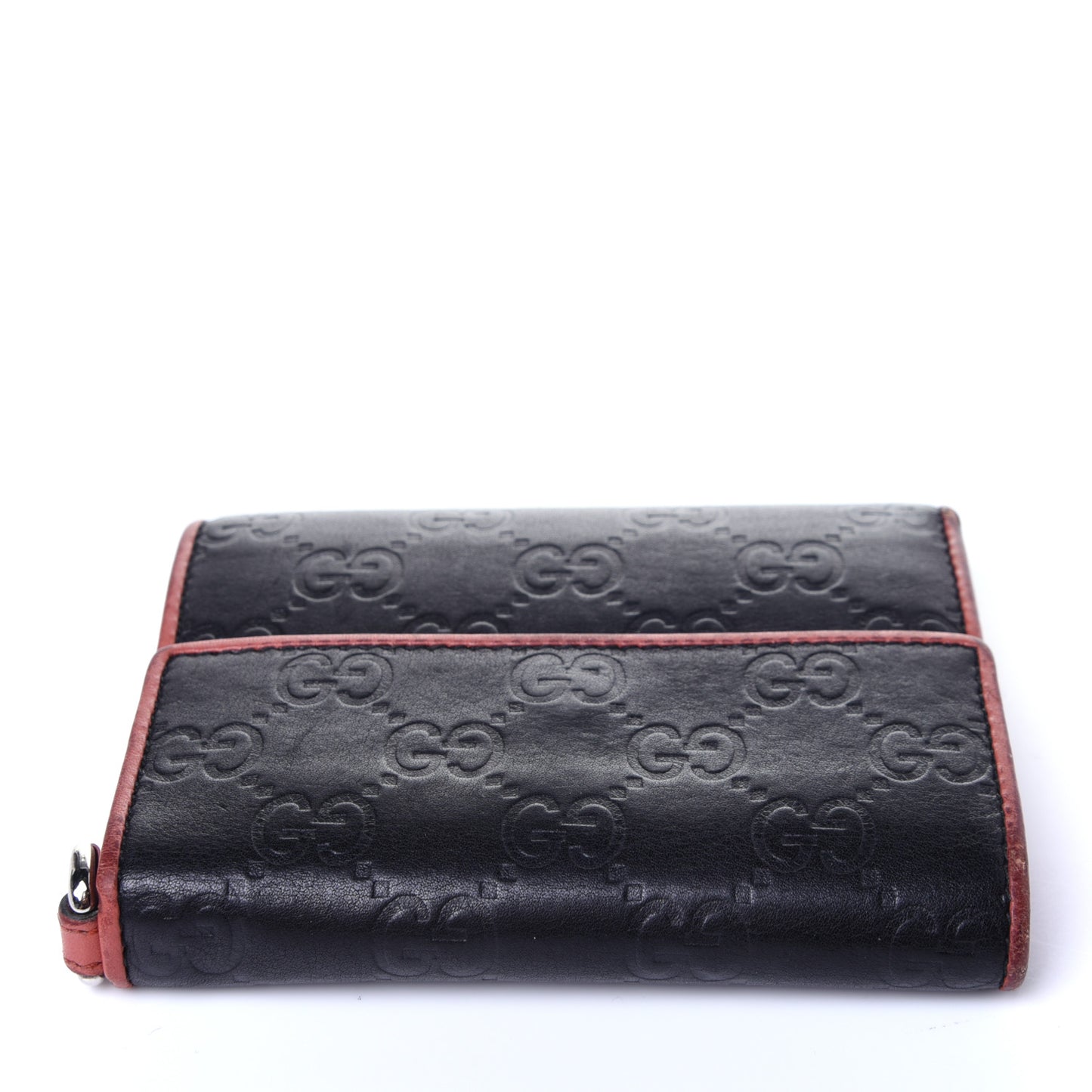 Guccissima Trifold Wallet Black Pink