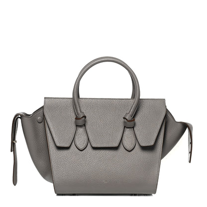 Celine Crisped Calfskin Small Tie Knot Tote Medium Grey 1 of 7
