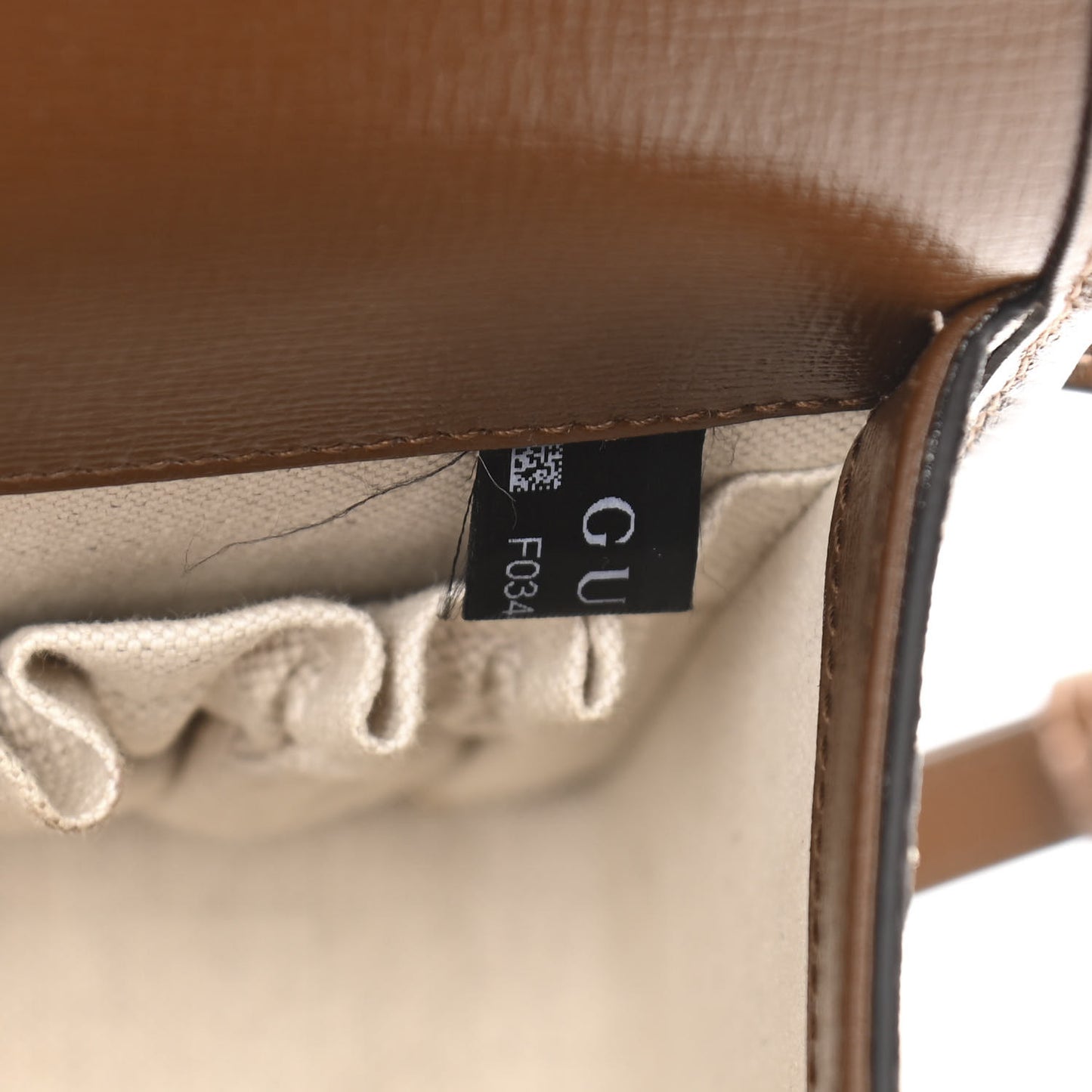 GG Supreme Monogram Azalea Calfskin Mini Horsebit 1955 Foldover Top Handle Bag Beige Ebony Brown Sugar