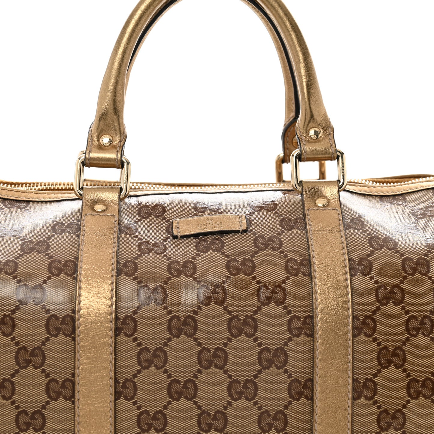 Crystal Monogram Medium Joy Boston Bronze