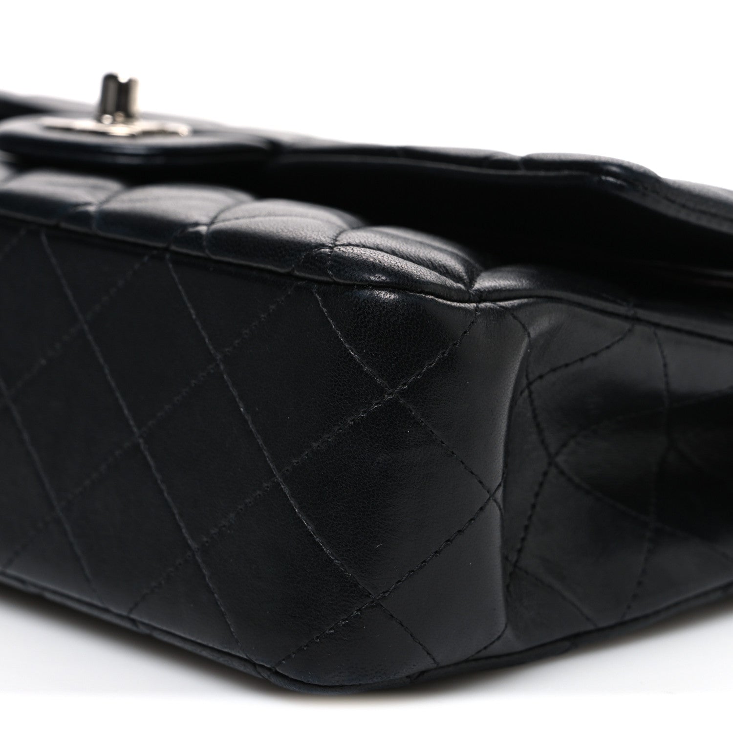 Chanel Lambskin Quilted Medium Double Flap Black 10 of 10