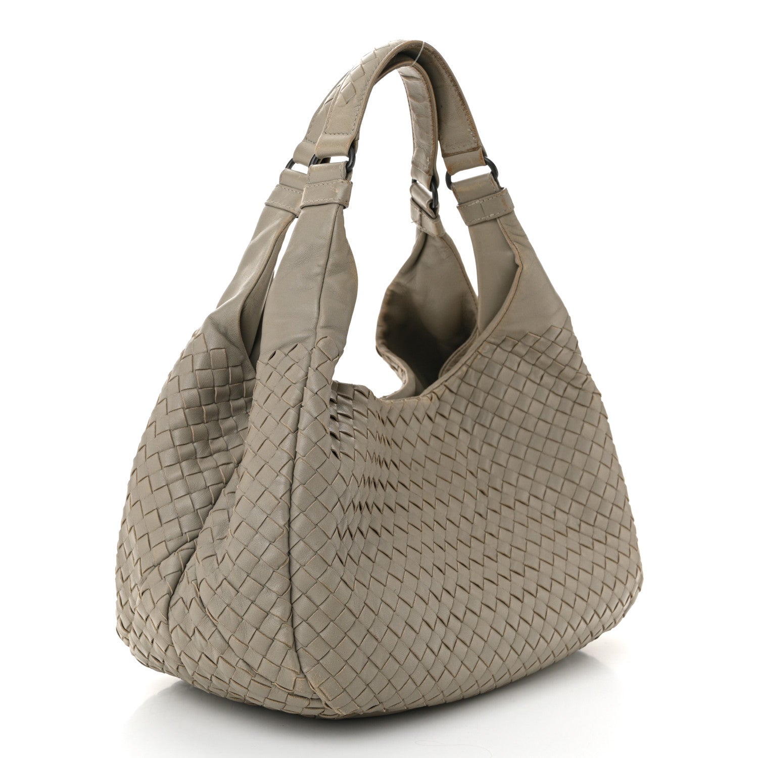 Bottega Veneta Nappa Intrecciato Medium Campana Hobo Light Grey 3 of 15
