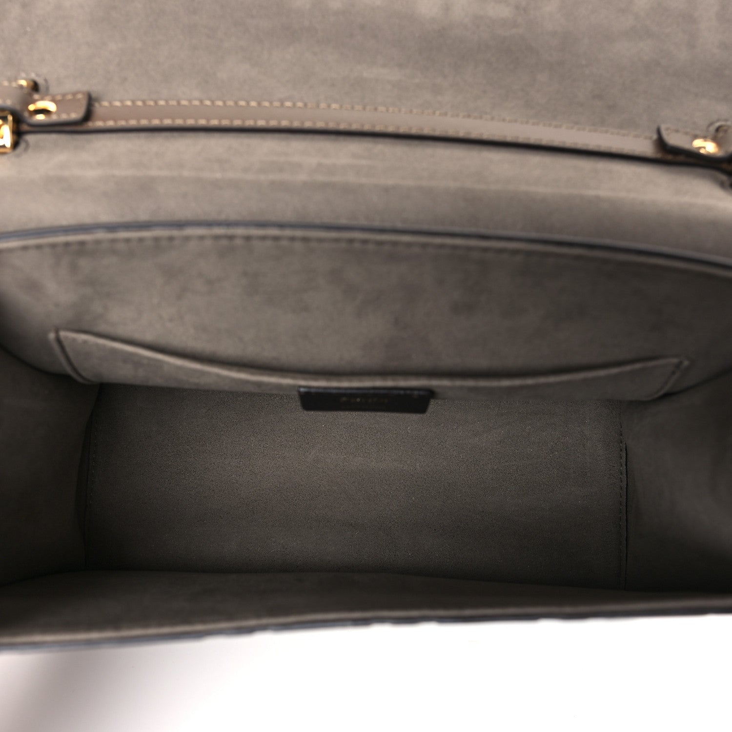 Fendi Vitello Century F is Fendi Bi-Color FF 1974 Embossed Kan I Shoulder Bag Maya Black 5 of 10
