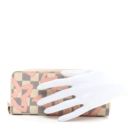 Louis Vuitton Damier Azur Tahitienne Clemence Wallet 2 of 13
