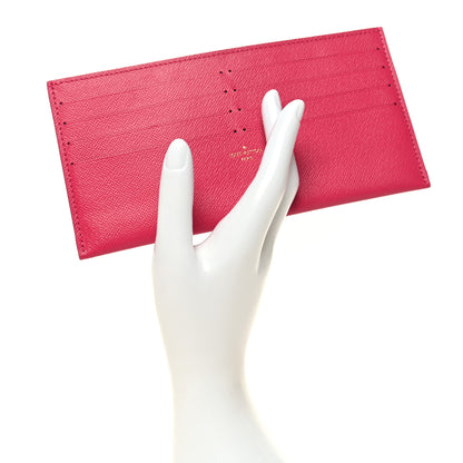 Louis Vuitton Calfskin Felicie Card Holder Insert Pink 2 of 7