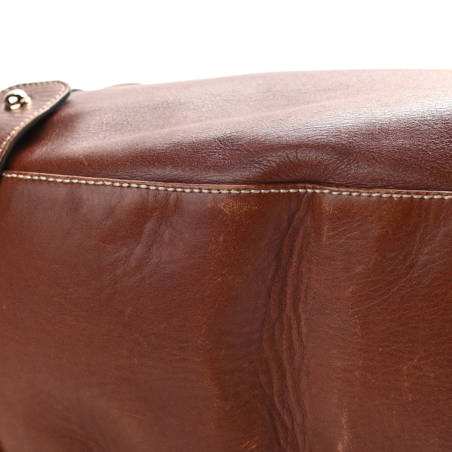 Calfskin Pelham Shoulder Bag Brown