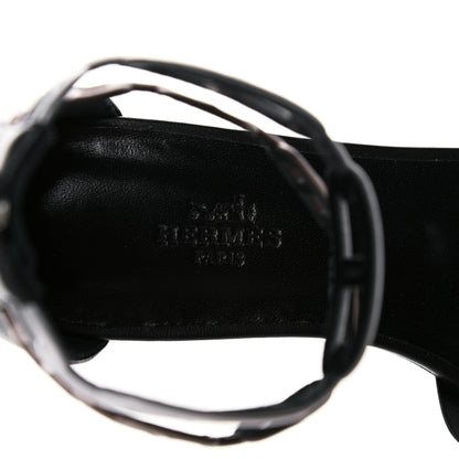 Hermes Nappa Venus Sandals 36 Multicolore Dore Vieilli 7 of 8