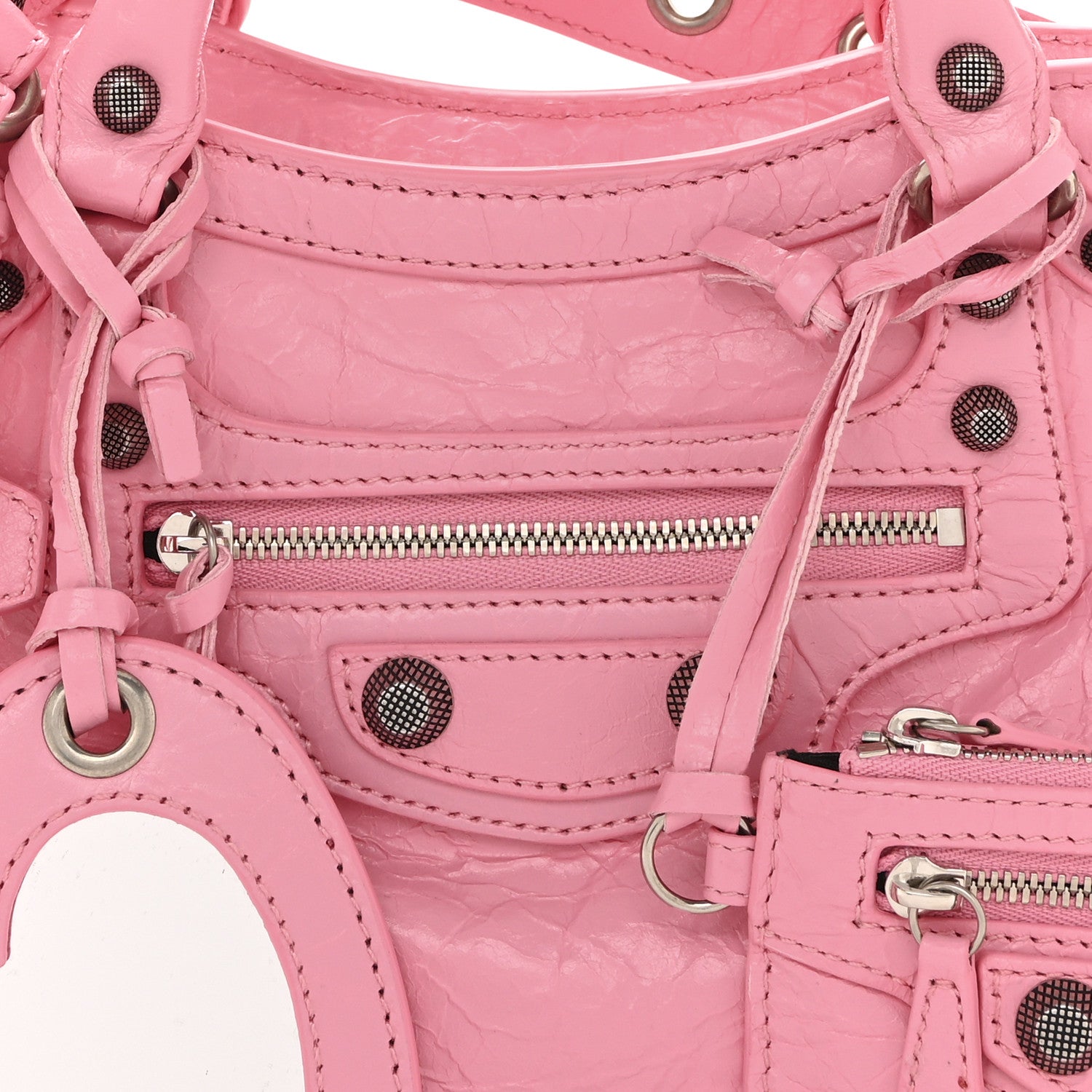Balenciaga Agneau Arena Neo Cagole Handbag XS Sweet Pink 1800406