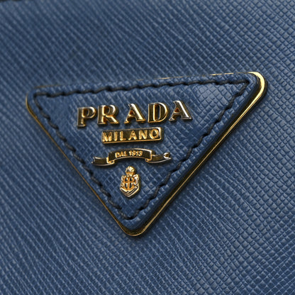 Prada Saffiano Small Galleria Double Zip Tote Cobalto 11 of 15