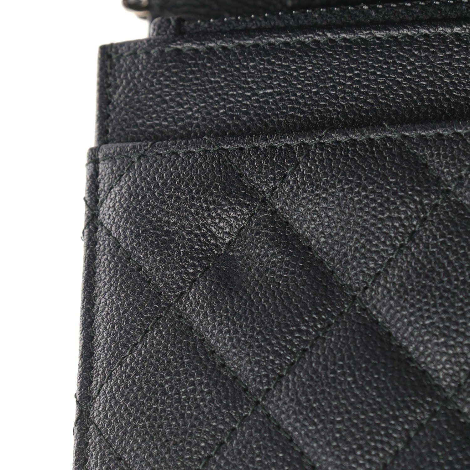 Chanel Caviar Quilted Boy Wallet On Chain WOC Black 11 of 11