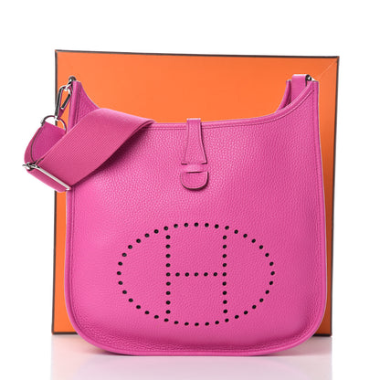 Hermes Taurillon Clemence Evelyne III GM Magnolia 11 of 11
