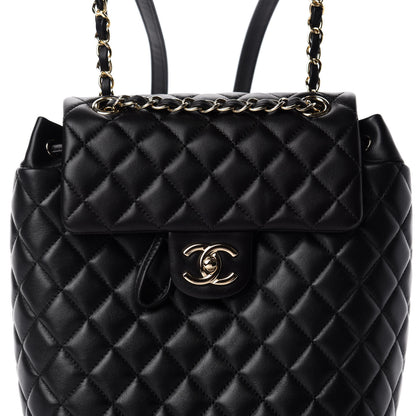 Chanel Lambskin Quilted Small Urban Spirit Backpack Black 9 of 10