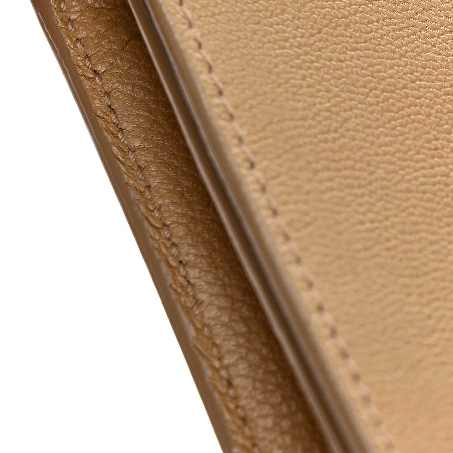 Calfskin Monogram Large Belle De Jour Clutch  Beige