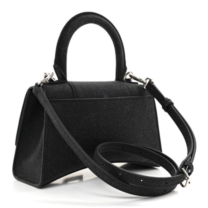 Balenciaga Glitter Fabric Hourglass Top Handle Bag XS Black 3 of 10