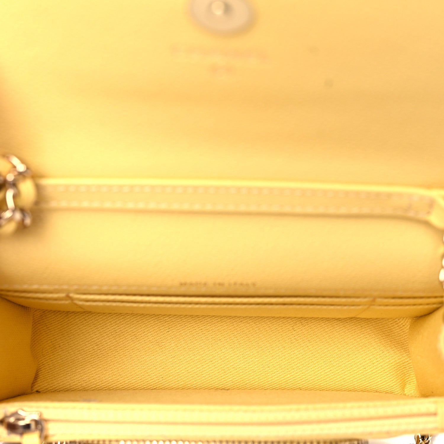 Chanel Caviar Quilted Business Affinity Clutch With Chain Flap Yellow 5 of 11