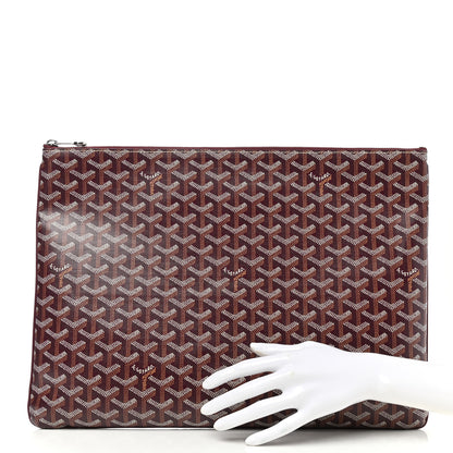 Goyard Goyardine Senat Pochette GM Burgundy 2 of 6