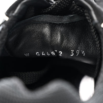 Chanel Mixed Fibers Suede Shiny Calfskin Womens CC Sneakers 39.5 Black 8 of 10