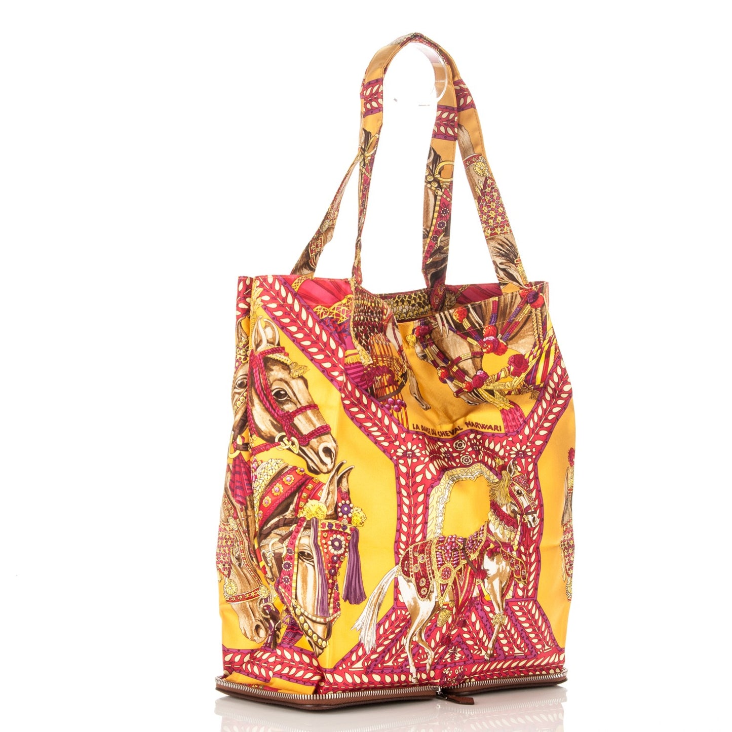 Buffle Gala Silky Pop La Danse du Cheval Marwari Shopper Tote Marron