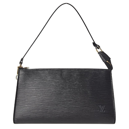 Louis Vuitton Epi Pochette Accessories 24 Black 1 of 9