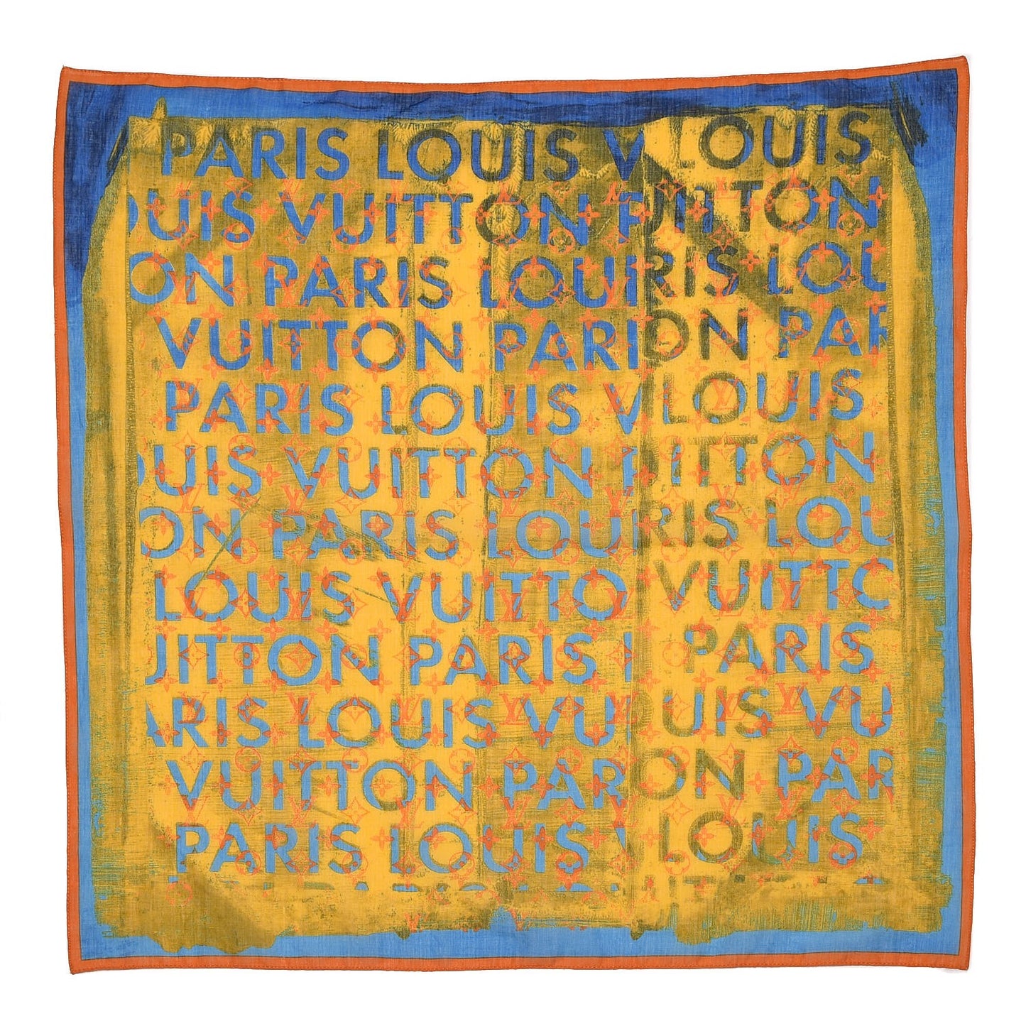 Cotton Monogram Pulp Scarf