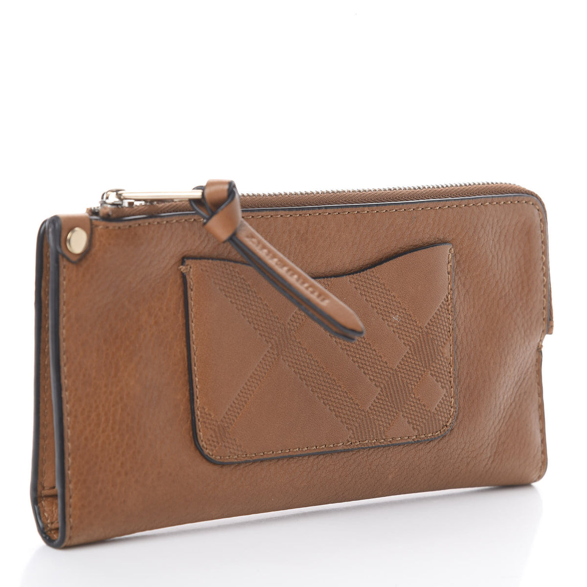 Brit Calfskin Lexi Wallet Saddle Brown