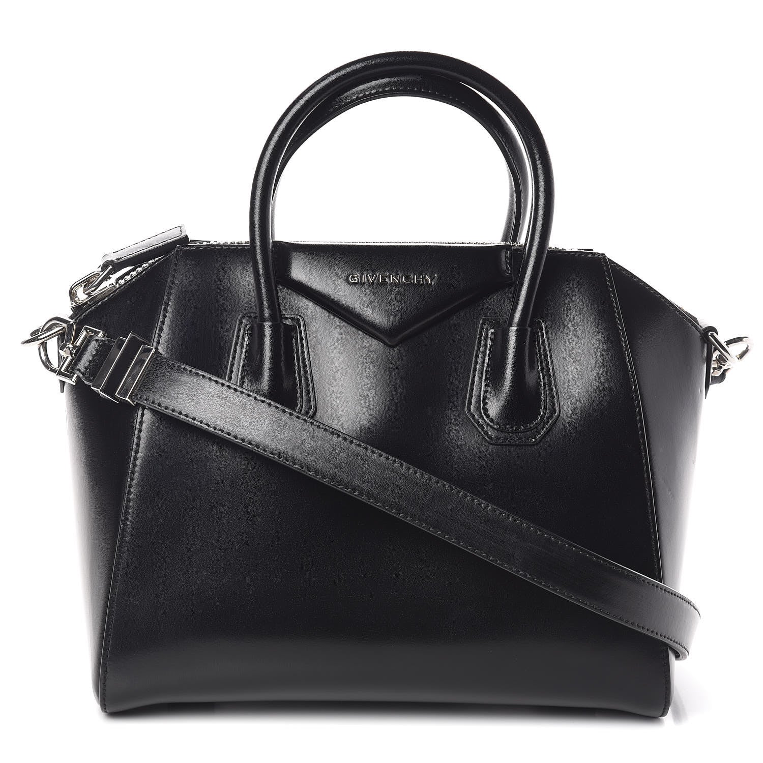 Givenchy Shiny Lord Calfskin Small Antigona Black 1 of 9