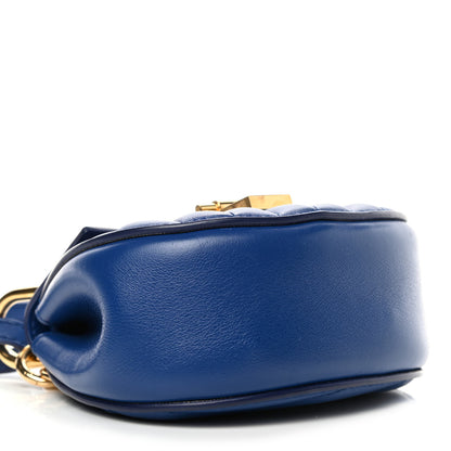 Chloe Calfskin Quilted Nano Drew Bijou Shoulder Bag Majesty Blue 3 of 4
