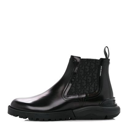 Christian Dior Smooth Calfskin Oblique Explorer Chelsea Boots 41 Black 1 of 11