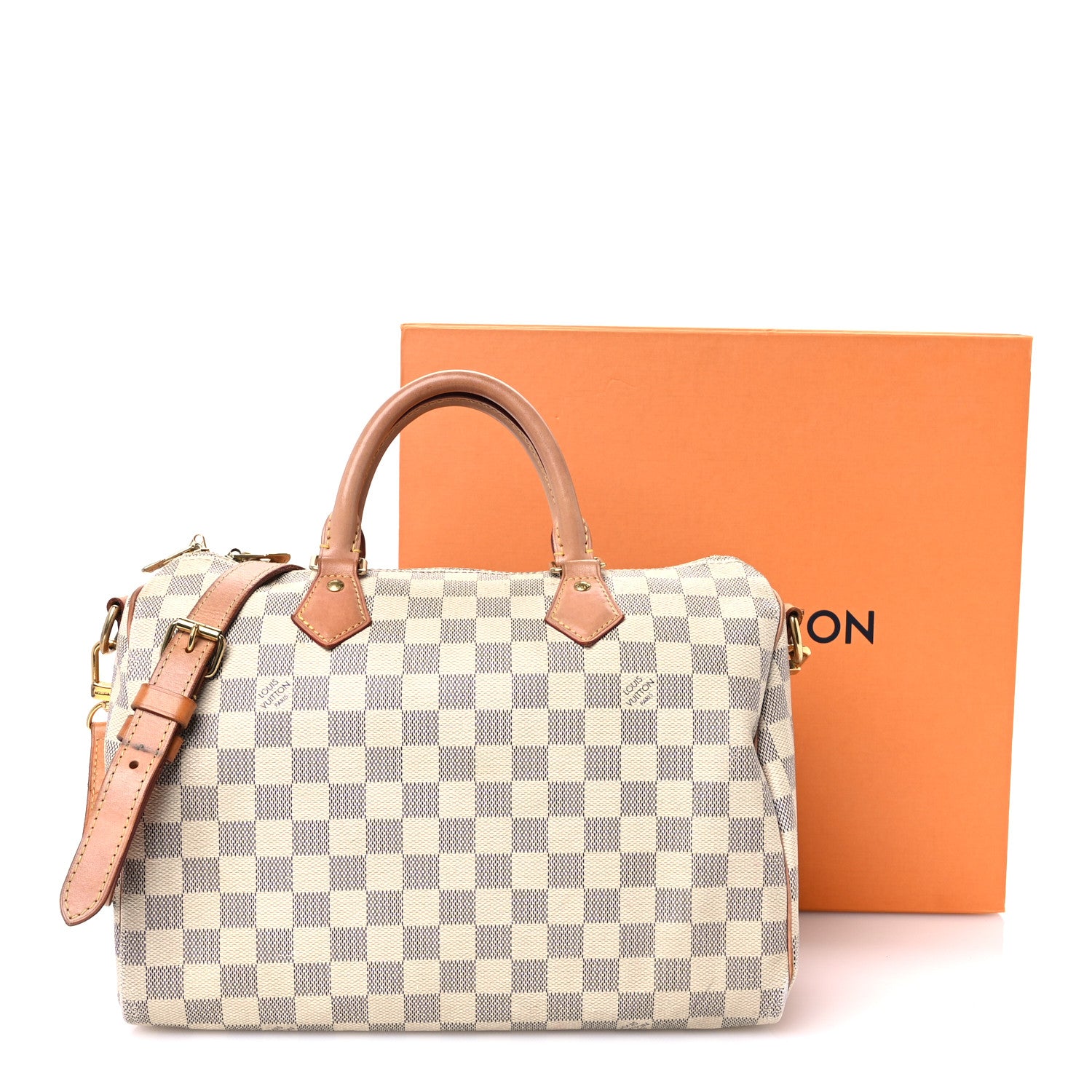 Louis Vuitton Damier Azur Speedy Bandouliere 30 12 of 12