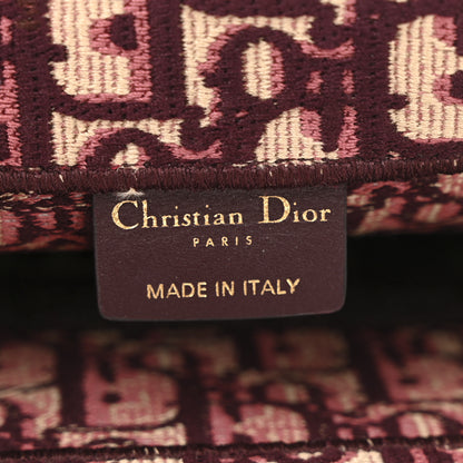 Christian Dior Oblique Medium Book Tote Burgundy Multicolor 6 of 14
