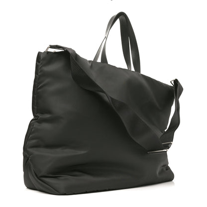 Prada Tessuto Nylon Soft Padded Large Shopping Tote Black 3 of 9