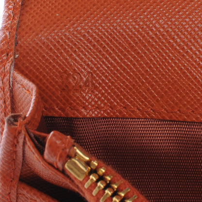 Prada Saffiano Zip Around Organizer Wallet Papaya 7 of 7
