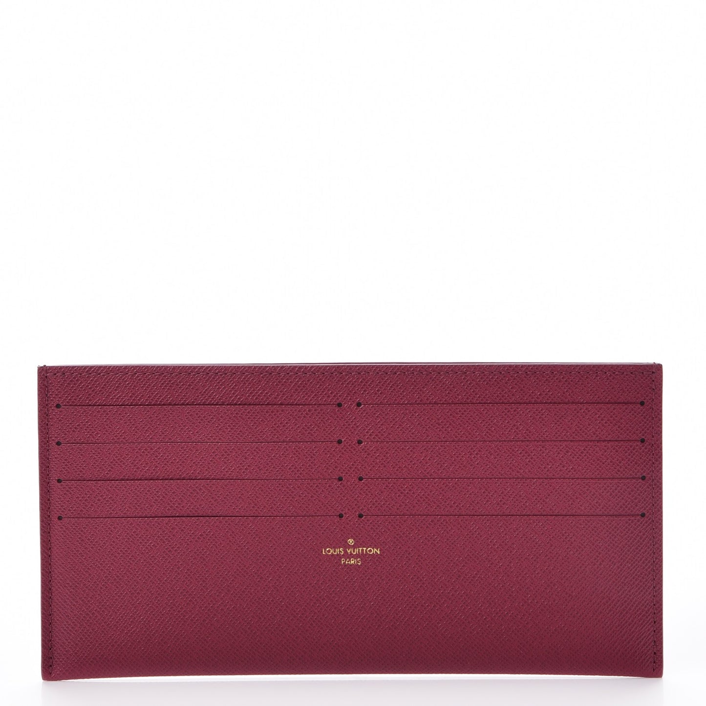 Calfskin Felicie Card Holder Insert Fuchsia