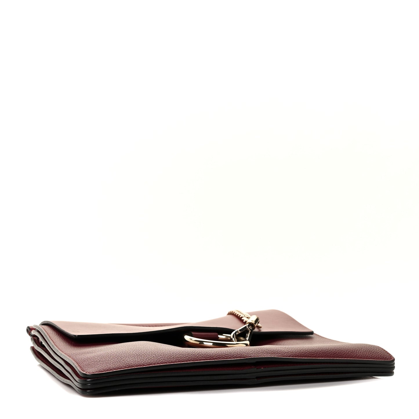 Calfskin Medium Faye Shoulder Bag Sienna Red