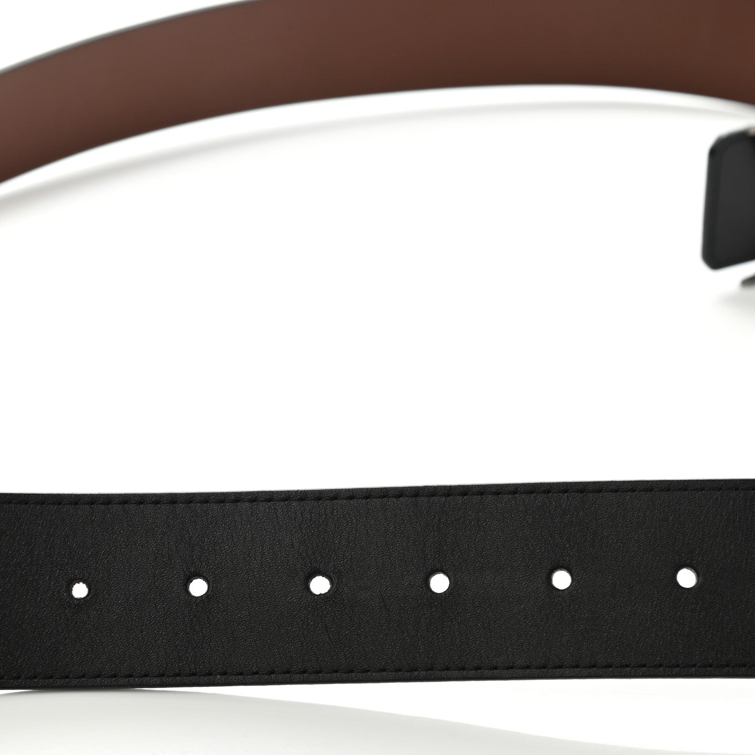 Louis Vuitton Calfskin 40mm LV Pyramide Reversible Belt 95 38 Black 3 of 10